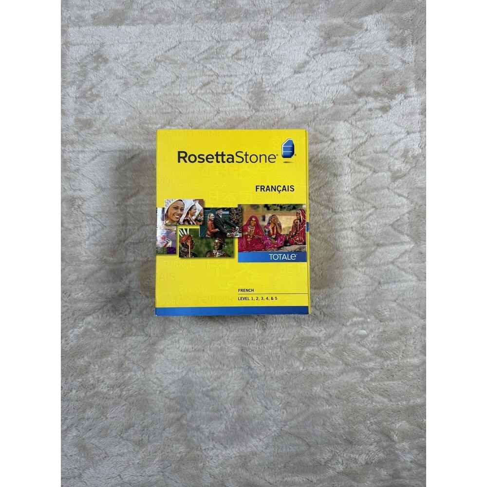 Rosetta Stone French Levels 1-5 TOTALe Open Box New PC Mac Language Course